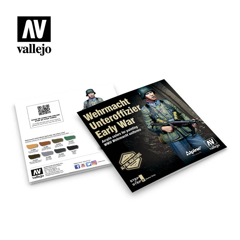 Wehrmacht Unteroffizier Early War Figure Color Series by Acrylicos Vallejo - Image 6